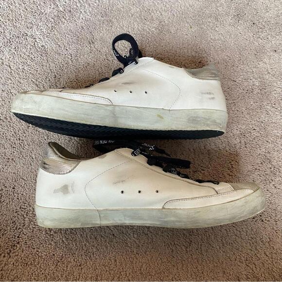 Golden Goose Superstar Sneakers White Black Authentic 38 - Picture 7 of 8